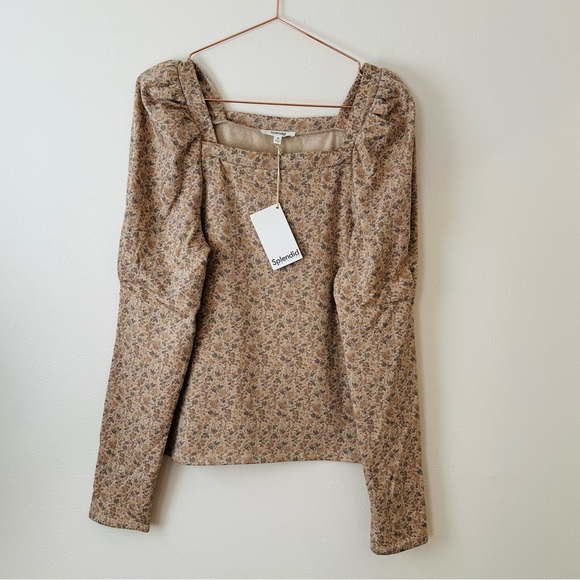 New Splendid Josephine Sweatshirt top pullover floral boho print - Picture 10 of 16